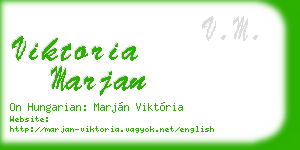 viktoria marjan business card