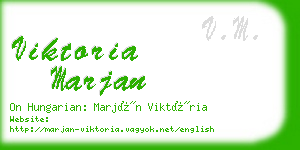 viktoria marjan business card